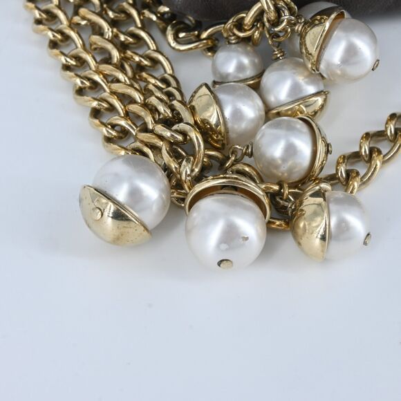 CHRISTIAN DIOR Delices Faux Pearls Cannage Quilt Leather Mini Bag - Picture 8 of 15